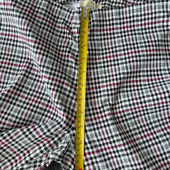 Michael Kors Point Pant W/ Elastic Waste Band in Plaid Size Large - Picture 4 of 5